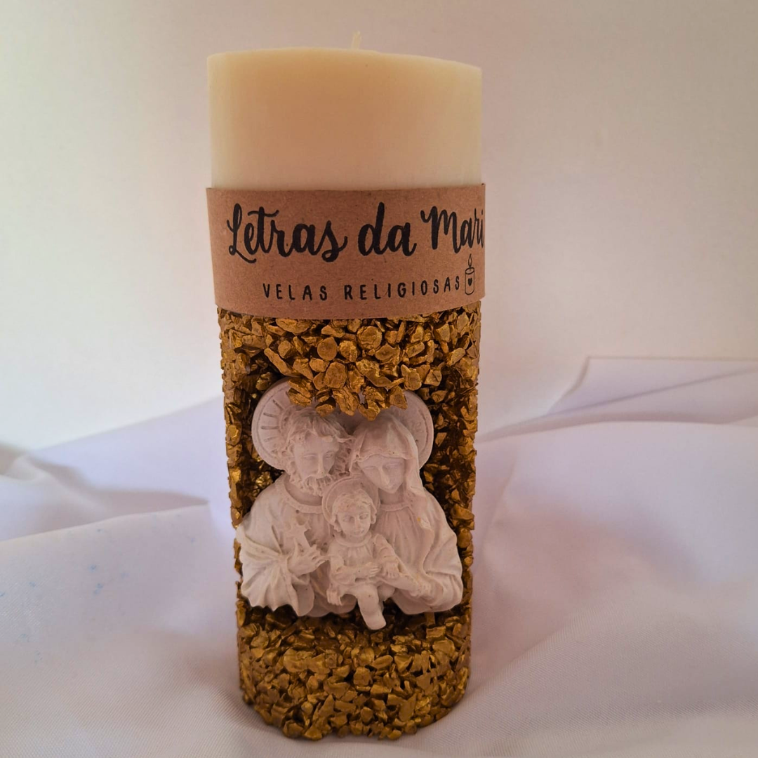 Vela oratório - Sagrada Família - Dourado
