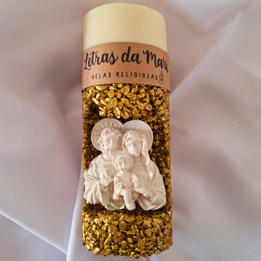 Vela oratório - Sagrada Família - Dourado