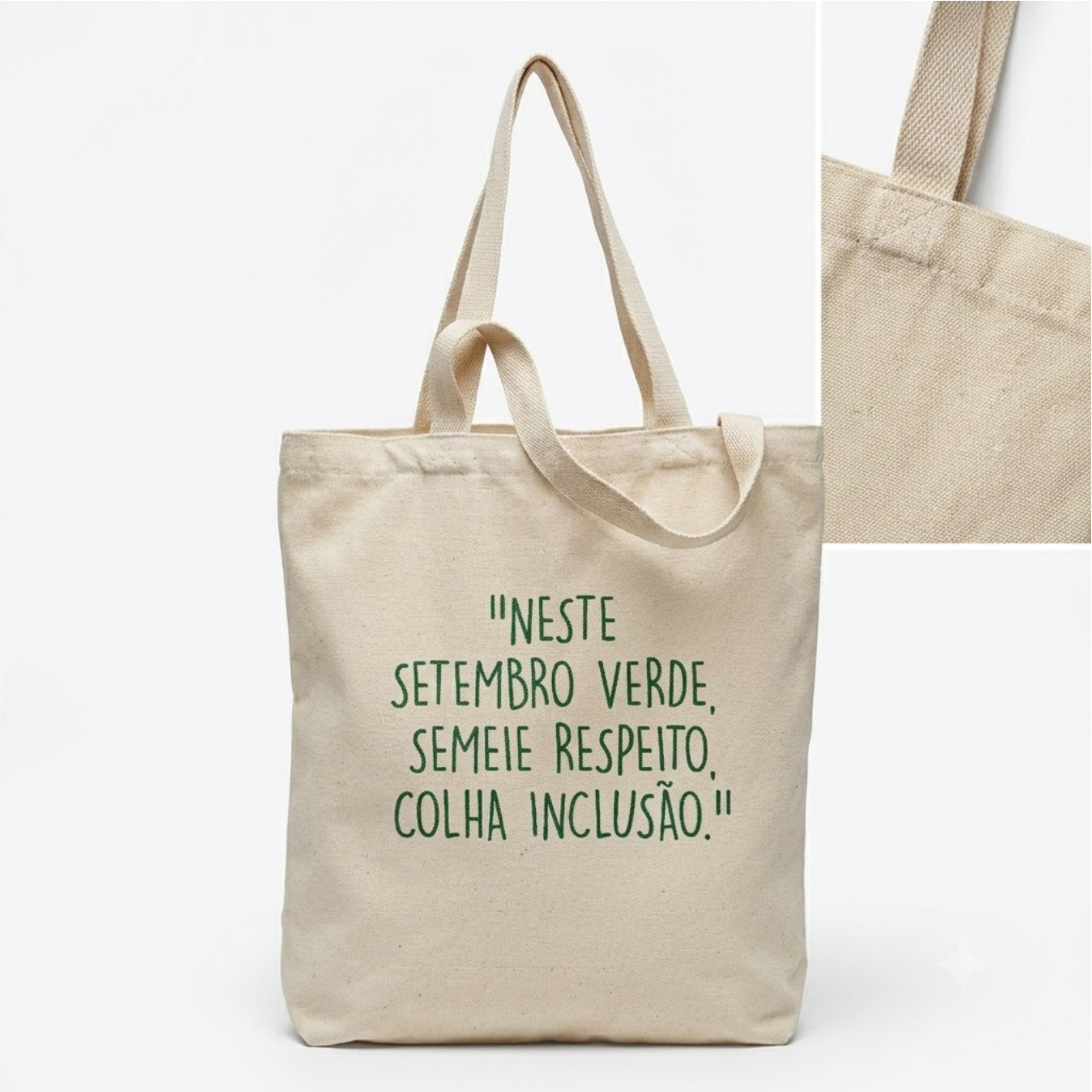 KIT 20 UNDS SACOLAS DE ALGODÃO PERSONALIZADAS