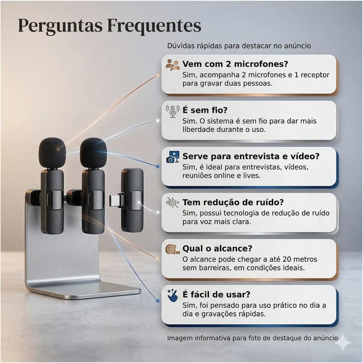 microfone duplo para celular