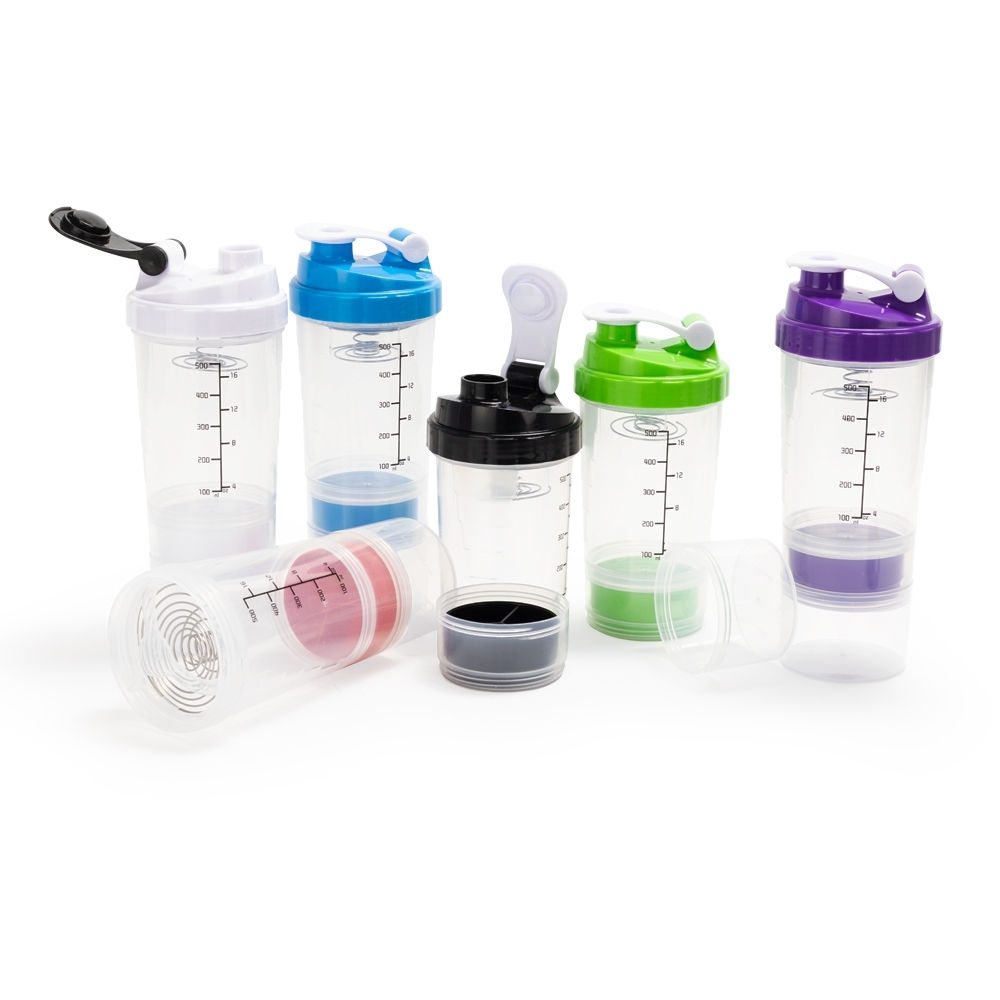coqueteleira plástica 600 ml - Personalizada - 10 unidades