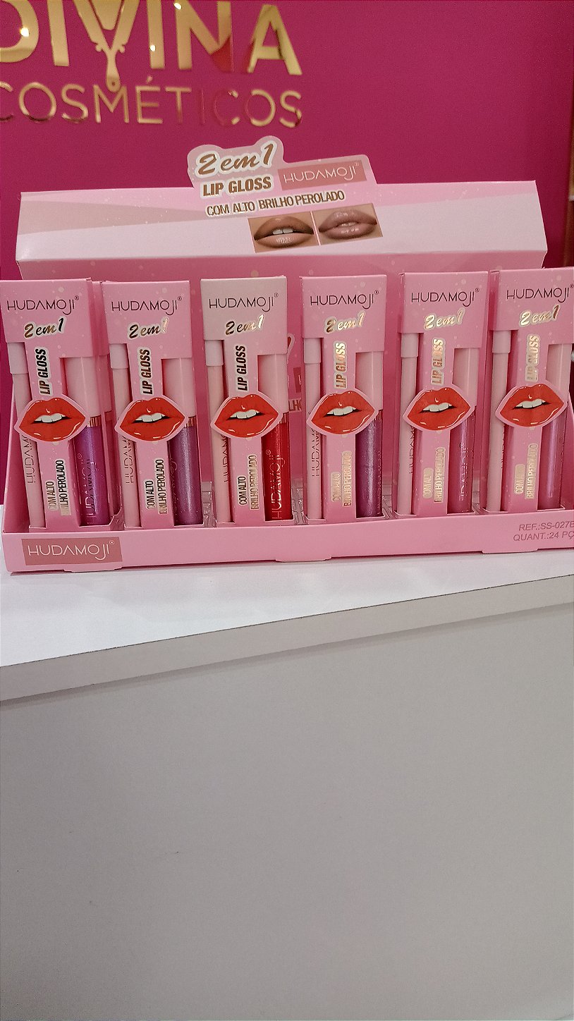 Lip Combo Hudamoji 2 em 1 Gloss e Lápis
