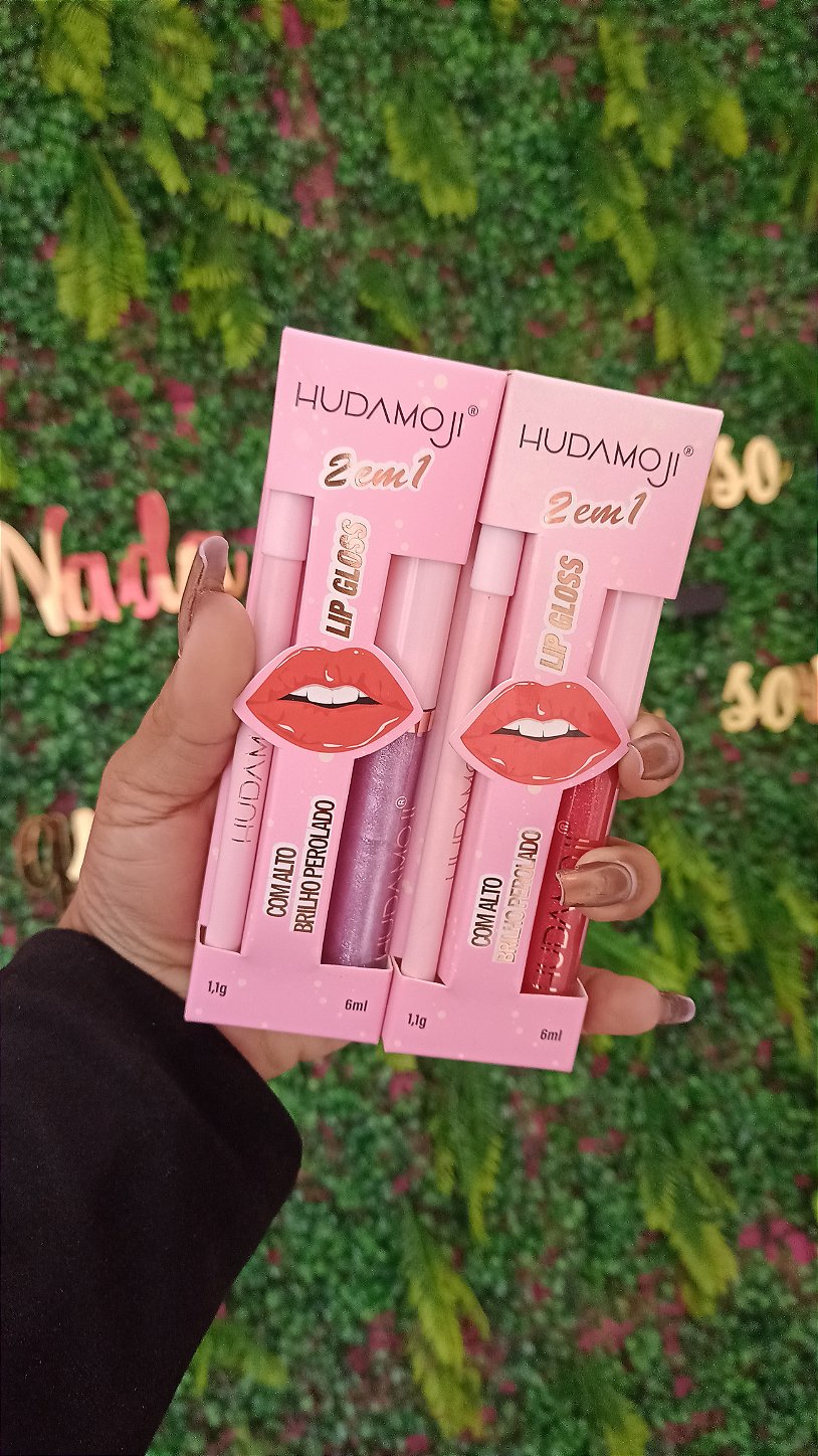 Lip Combo Hudamoji 2 em 1 Gloss e Lápis
