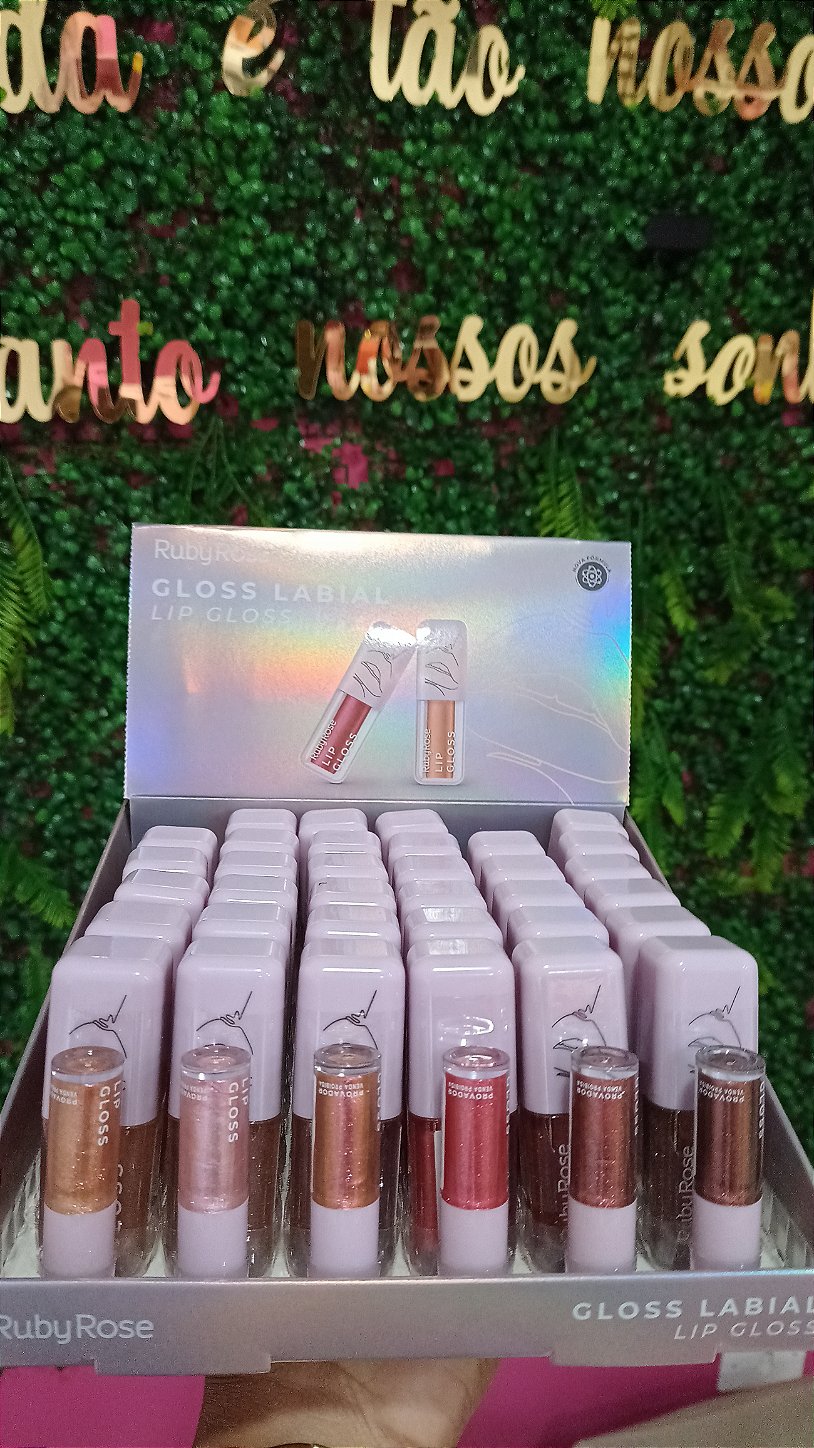 Lip Gloss Ruby Rose Brilho para Lábios