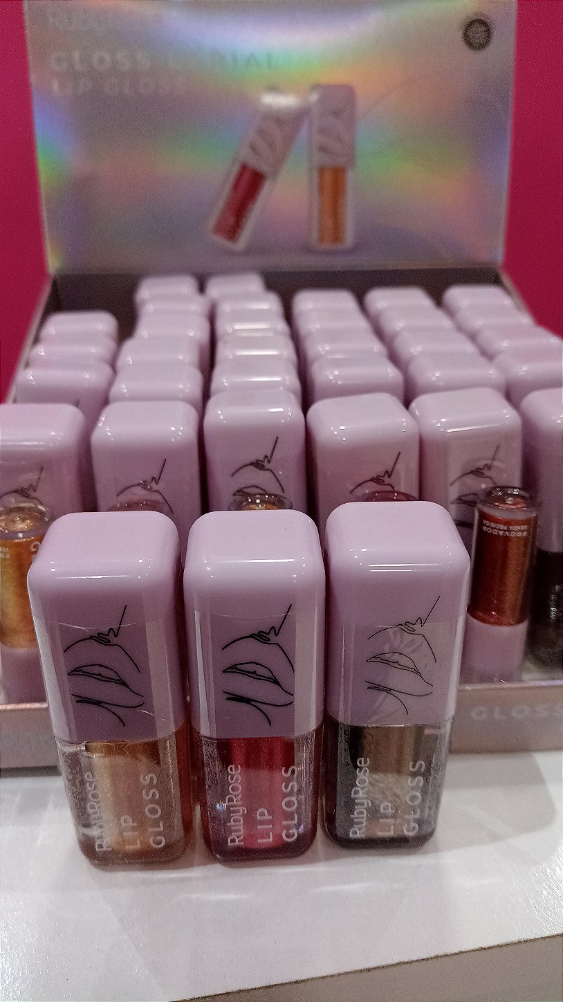 Lip Gloss Ruby Rose Brilho para Lábios