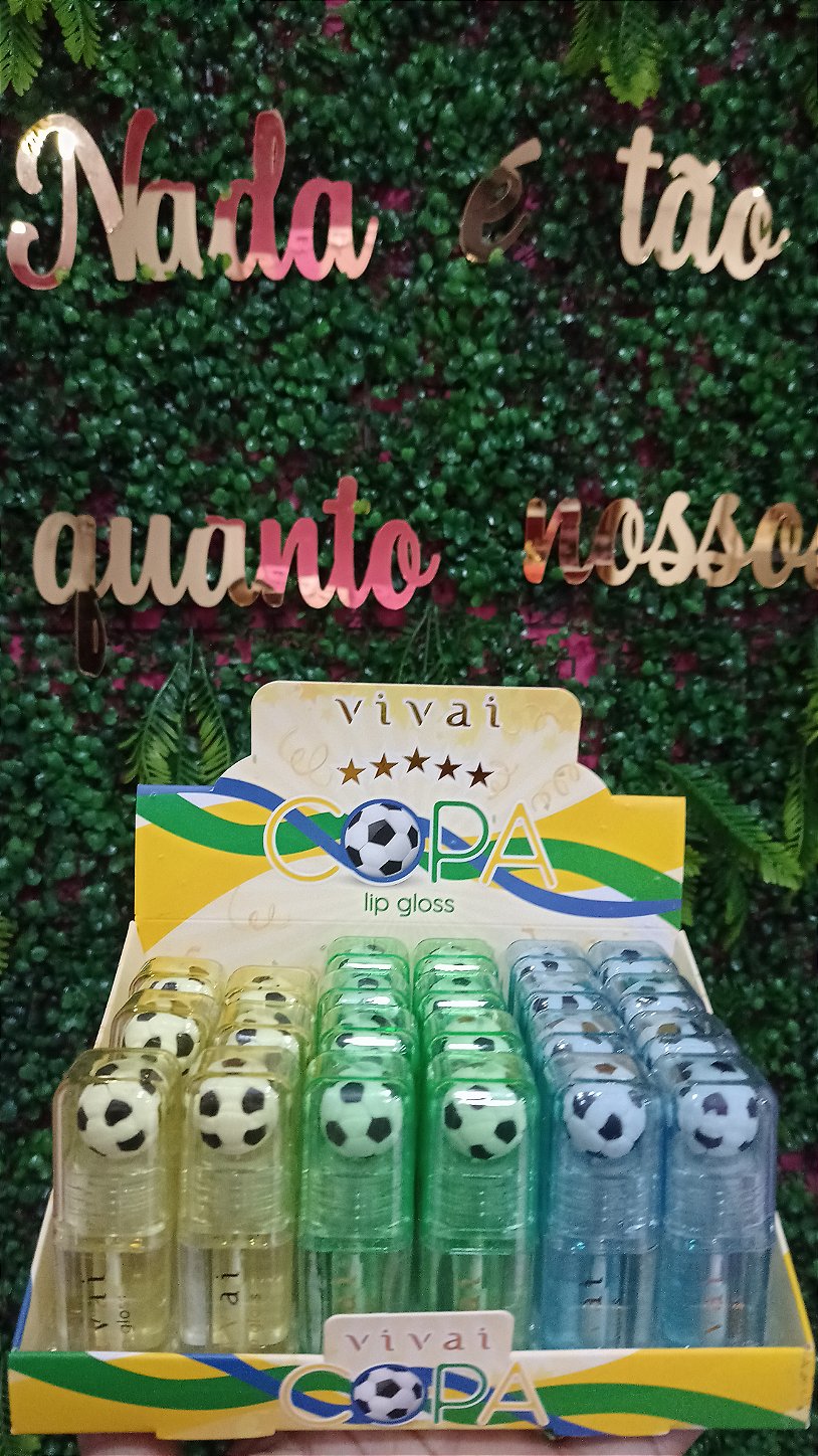 Lip Gloss Copa Vivai Brilho Labial Divertido