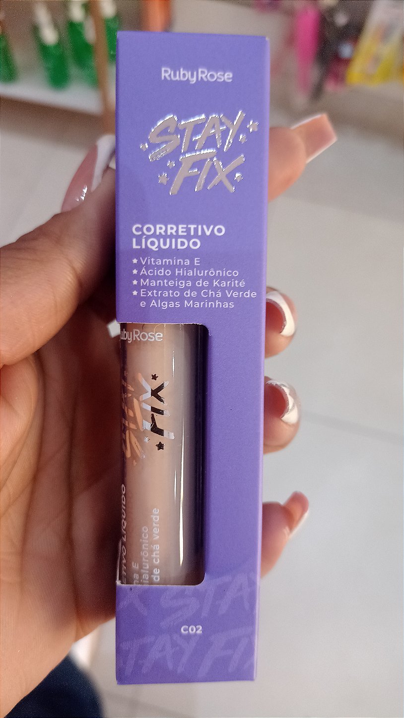 Corretivo Líquido Stay Fix Ruby Rose