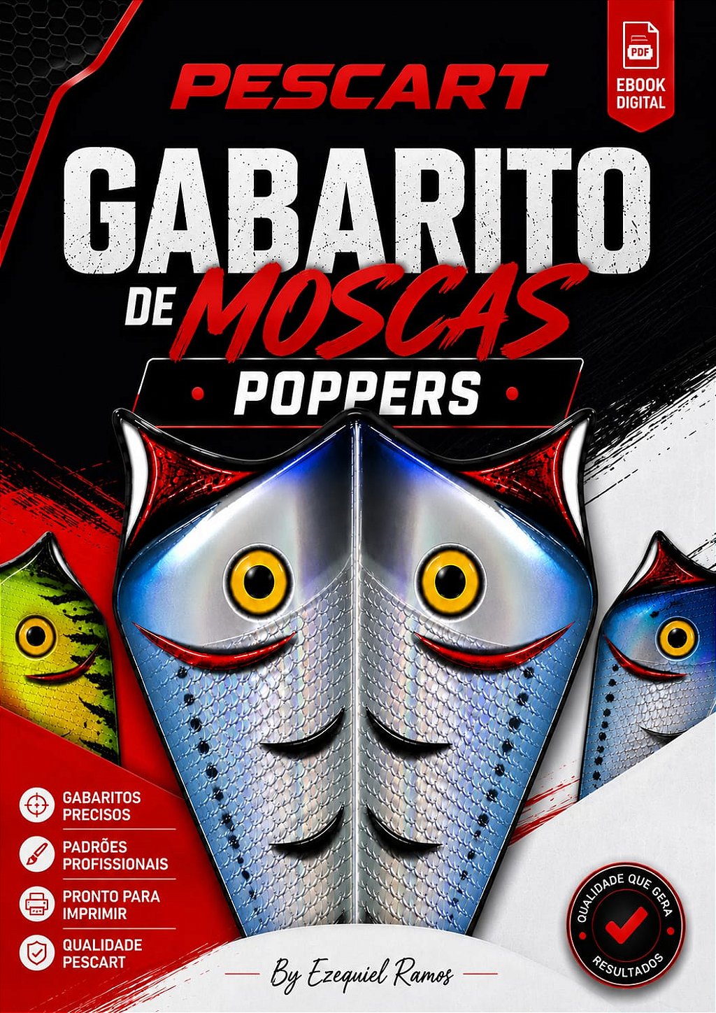 Ebook Gabarito de Moscas Pescart Poppers