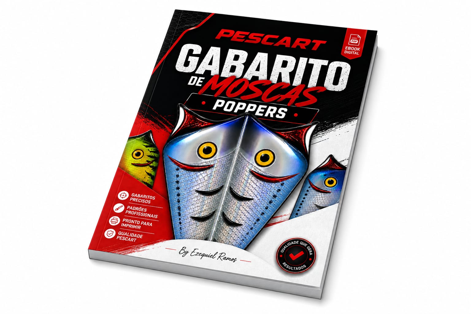 Ebook Gabarito de Moscas Pescart Poppers