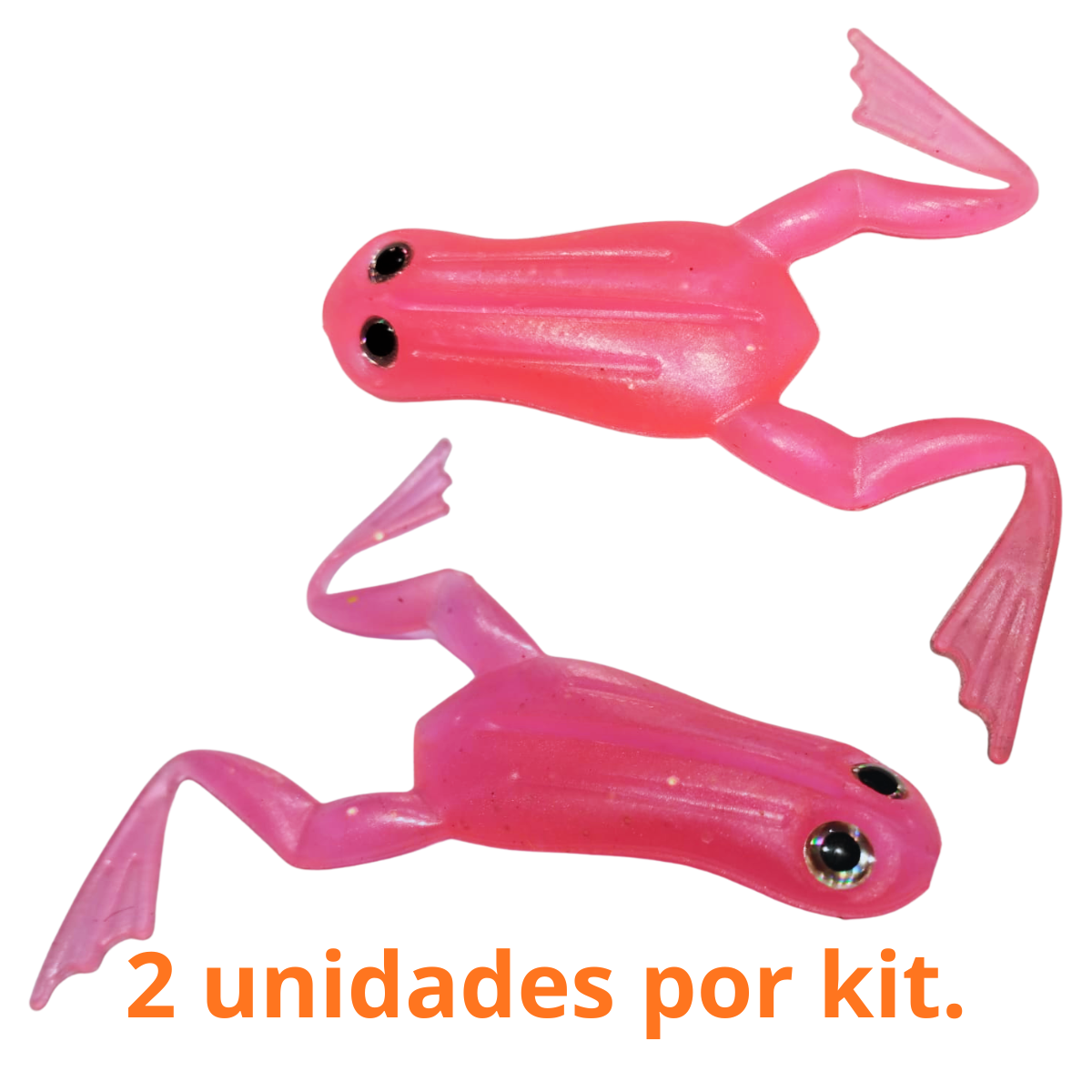 Kit 2 Sapinhos silicone Pescart 9,5cm