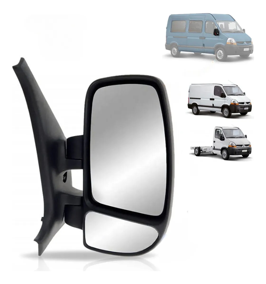 Retrovisor Lado Direito Manual Renault Master 2005 A 2013