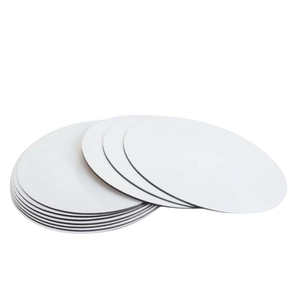 KIT 10 CAKE BOARD 30CM/ PRATO/ TÁBUA/ BOLO/ MDF 3MM BRANCO