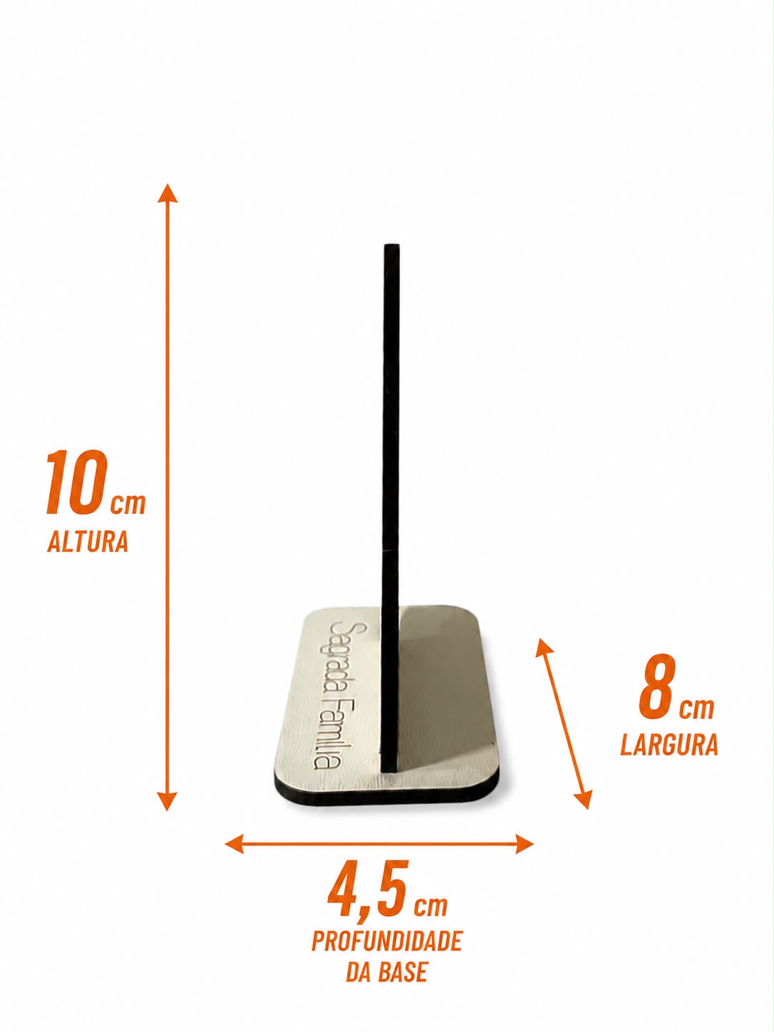 Kit Lembrancinhas Sagrada Família MDF Branco - 10 Unidades