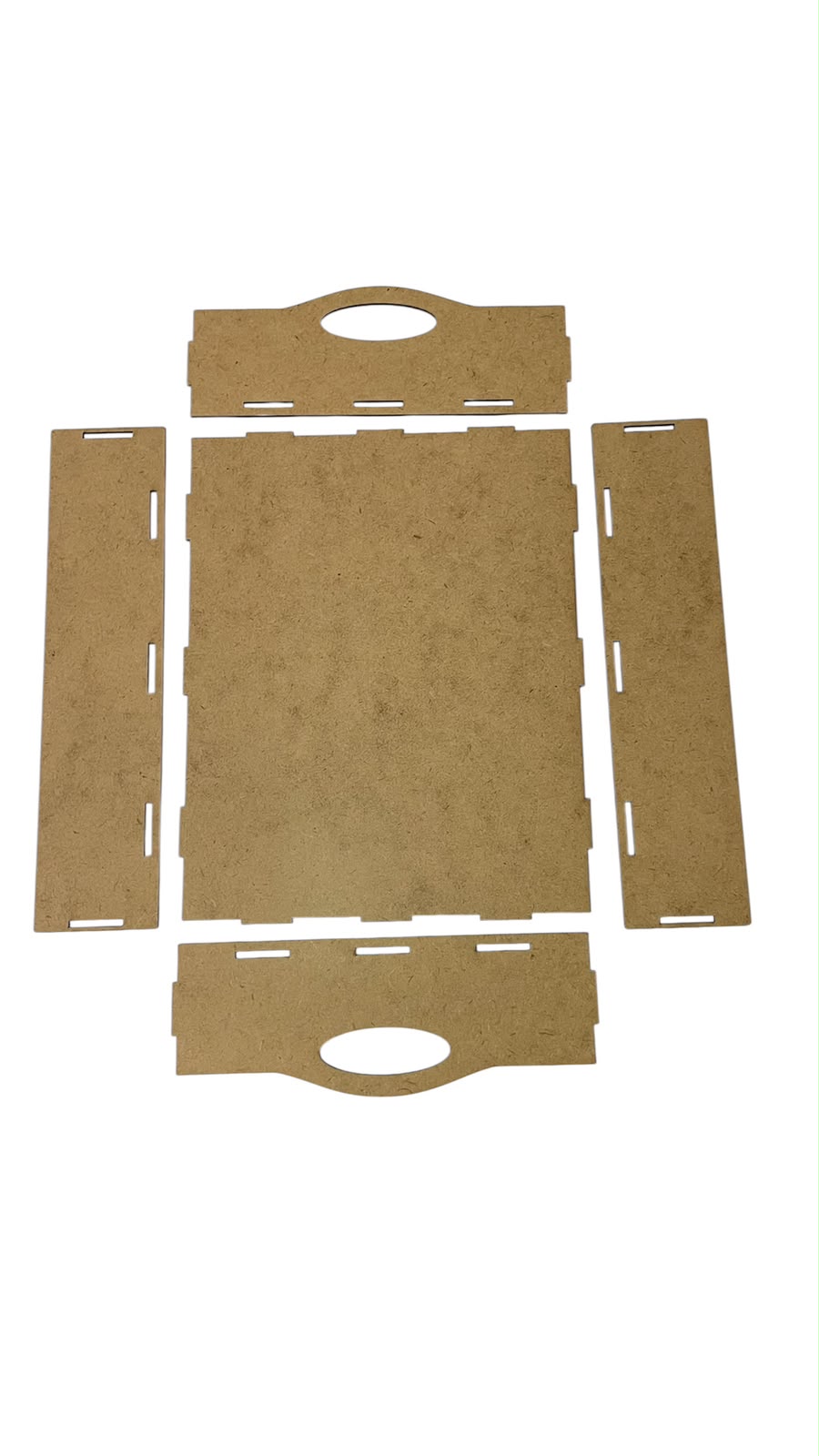 Kit Bandeja MDF Cru 25X20X6CM Presentes/Cestas 5 Unidades