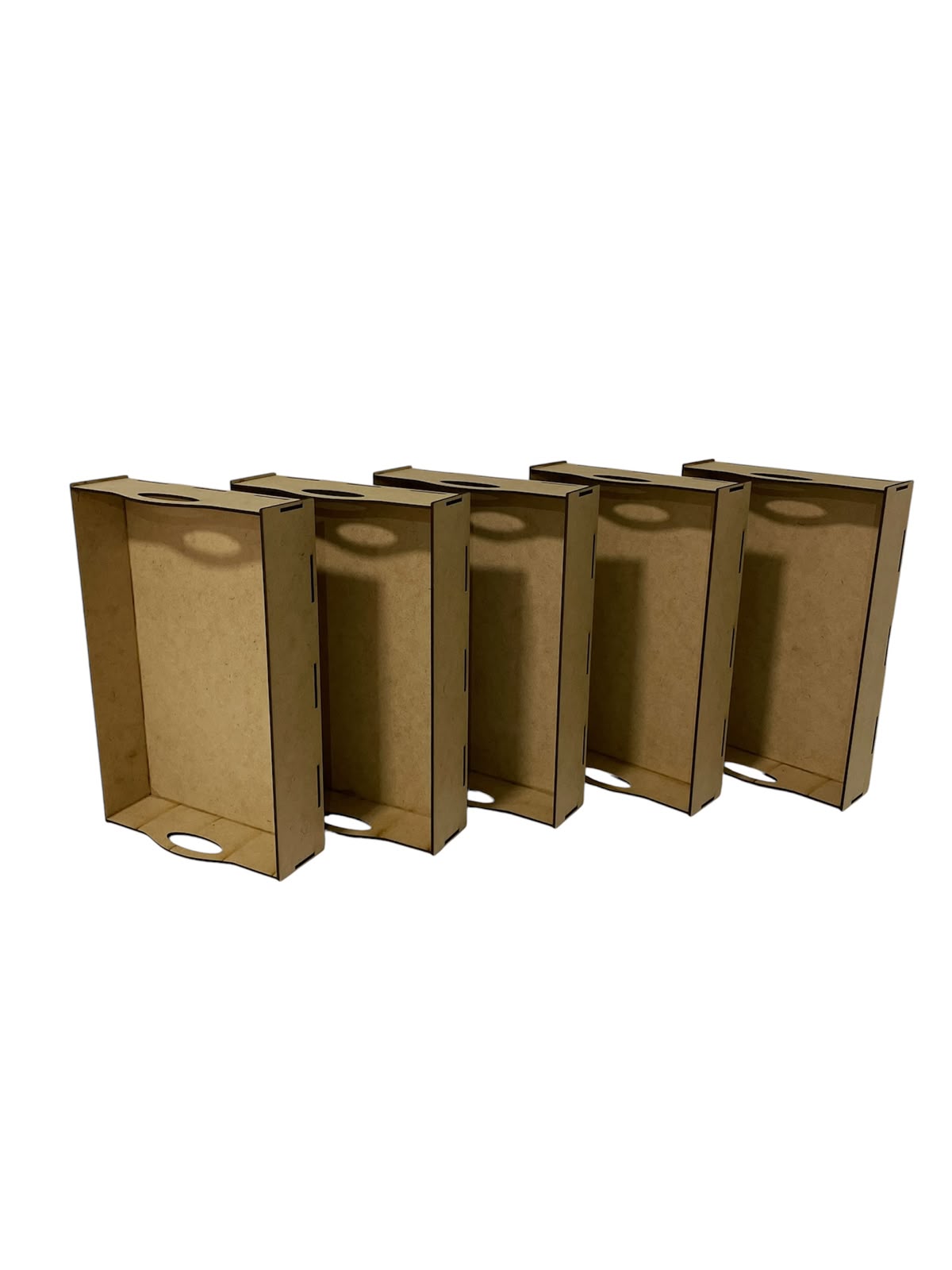 Kit Bandeja MDF Cru 30X20X6CM Presentes/Cestas 5 Unidades