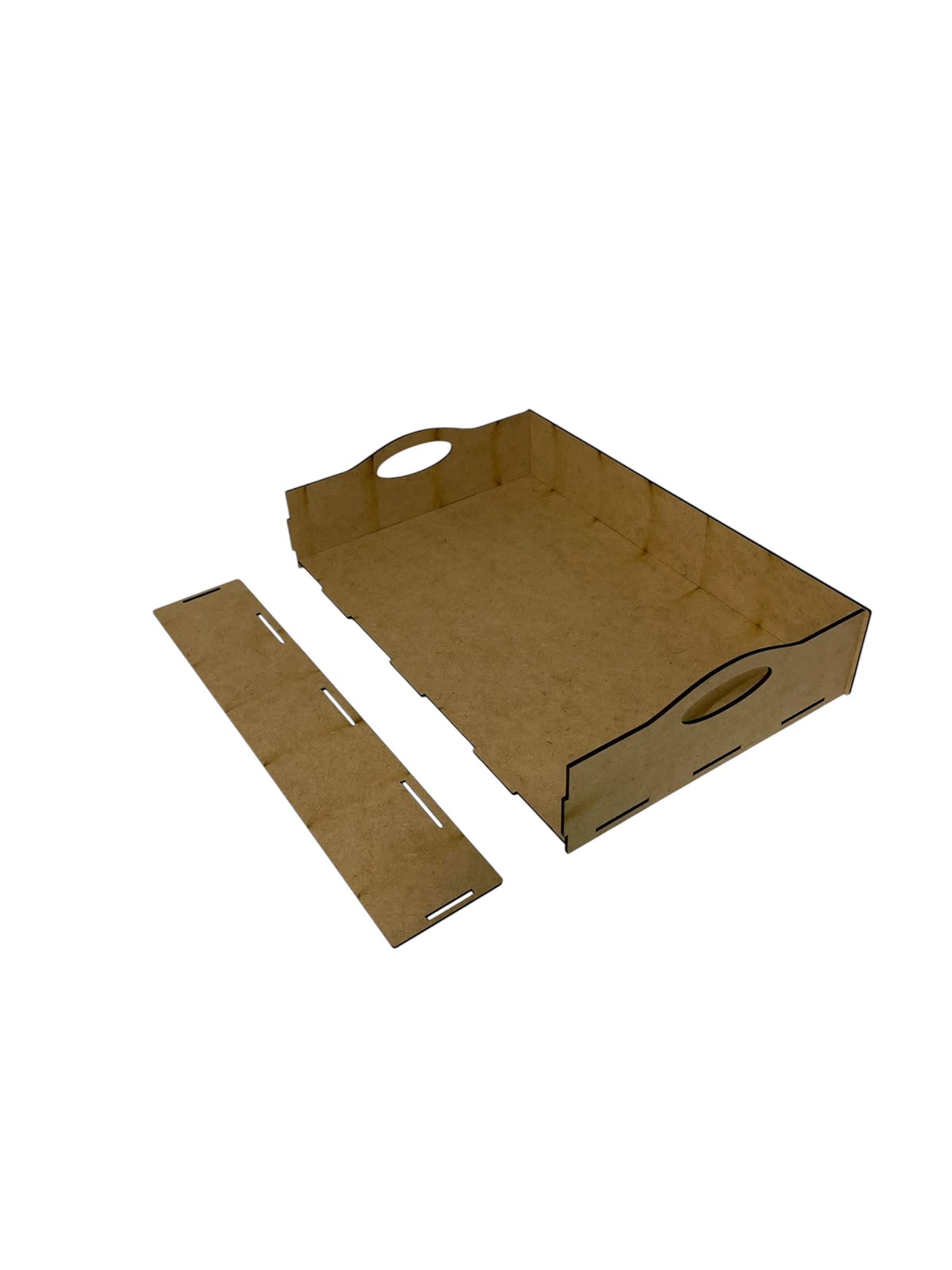 Kit Bandeja MDF Cru 30X20X6CM Presentes/Cestas 5 Unidades