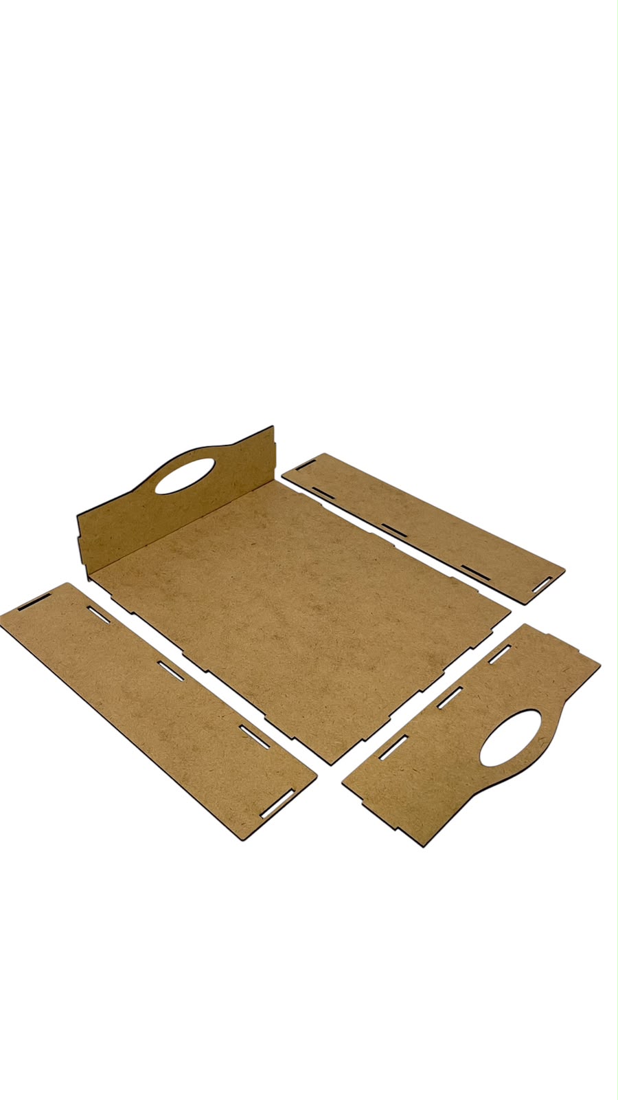 Kit Bandeja MDF Cru 30X25X6CM Presentes/Cestas 5 Unidades