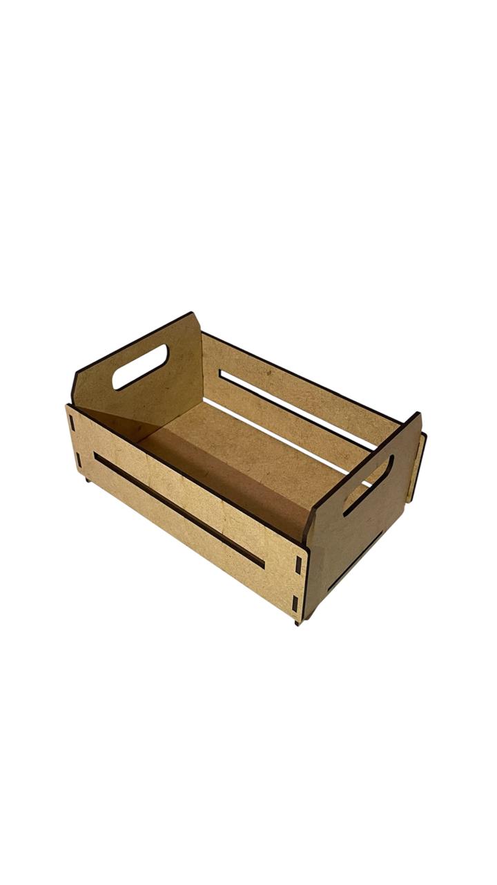 Kit Caixote MDF Cru 20X13X8CM Presentes/Cestas 5 Unidades