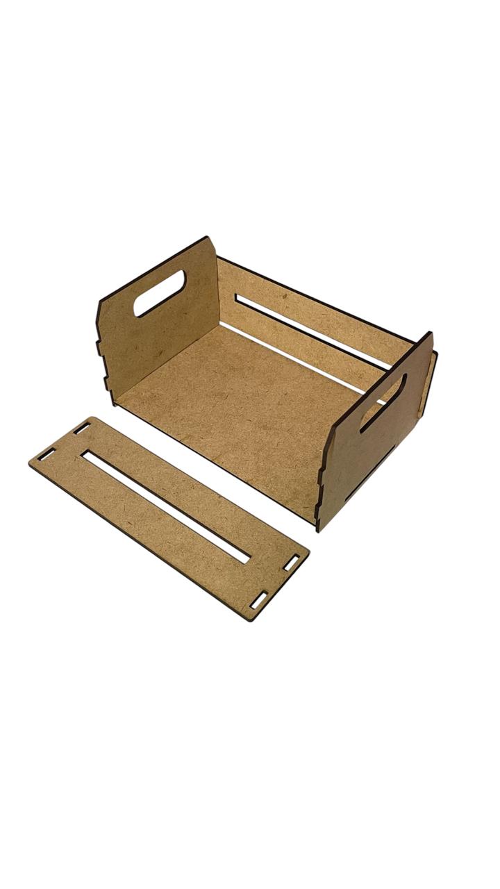 Kit Caixote MDF Cru 20X13X8CM Presentes/Cestas 5 Unidades
