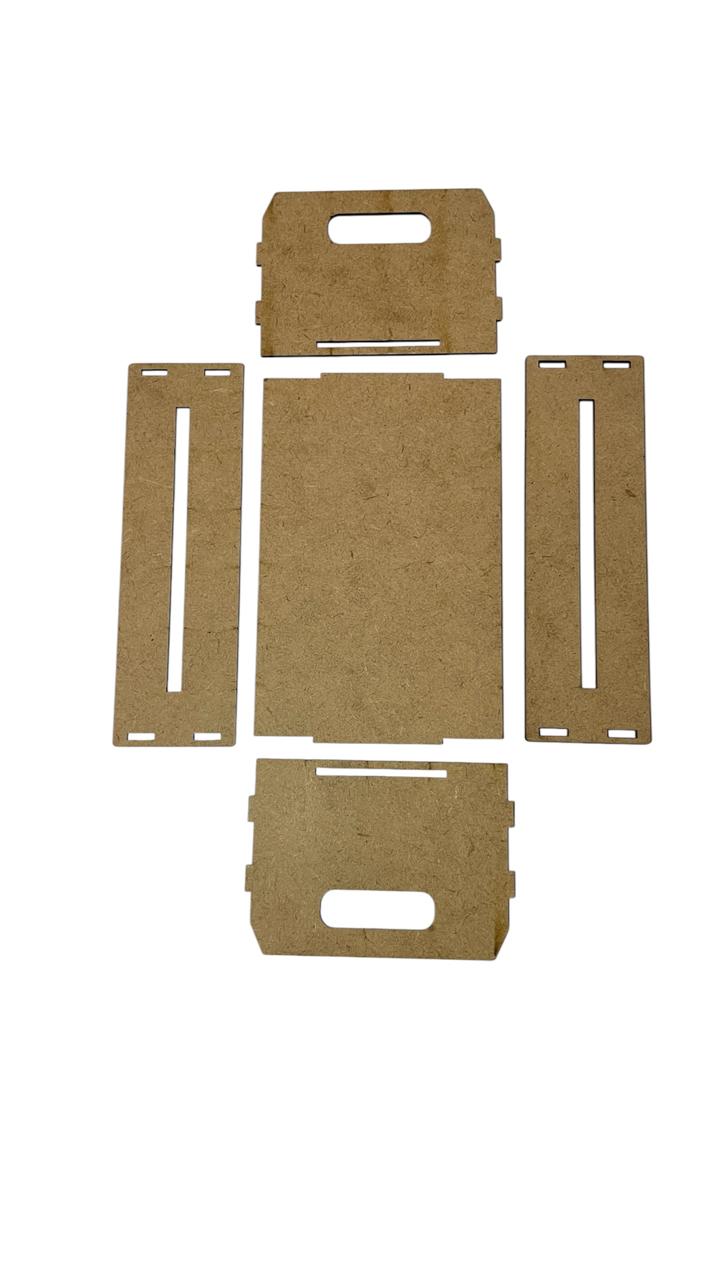 Kit Caixote MDF Cru 20X13X8CM Presentes/Cestas 5 Unidades