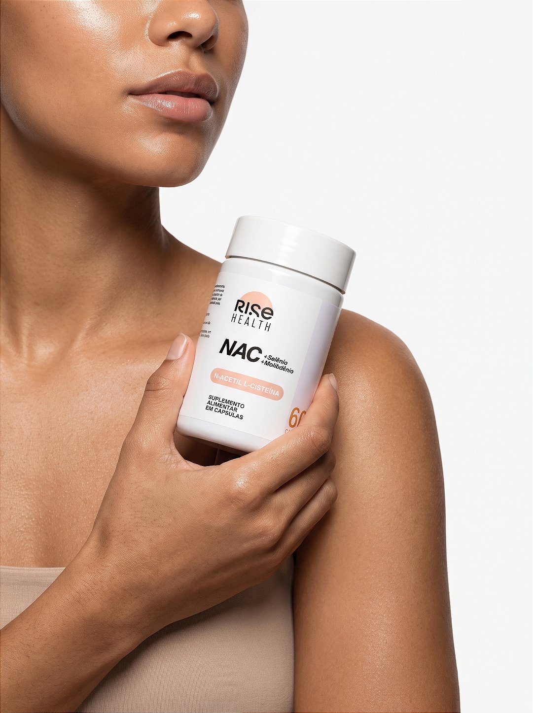 NAC N-Acetil L-Cisteína + Selênio + Molibdênio - Suplemento Alimentar - 60 Cápsulas