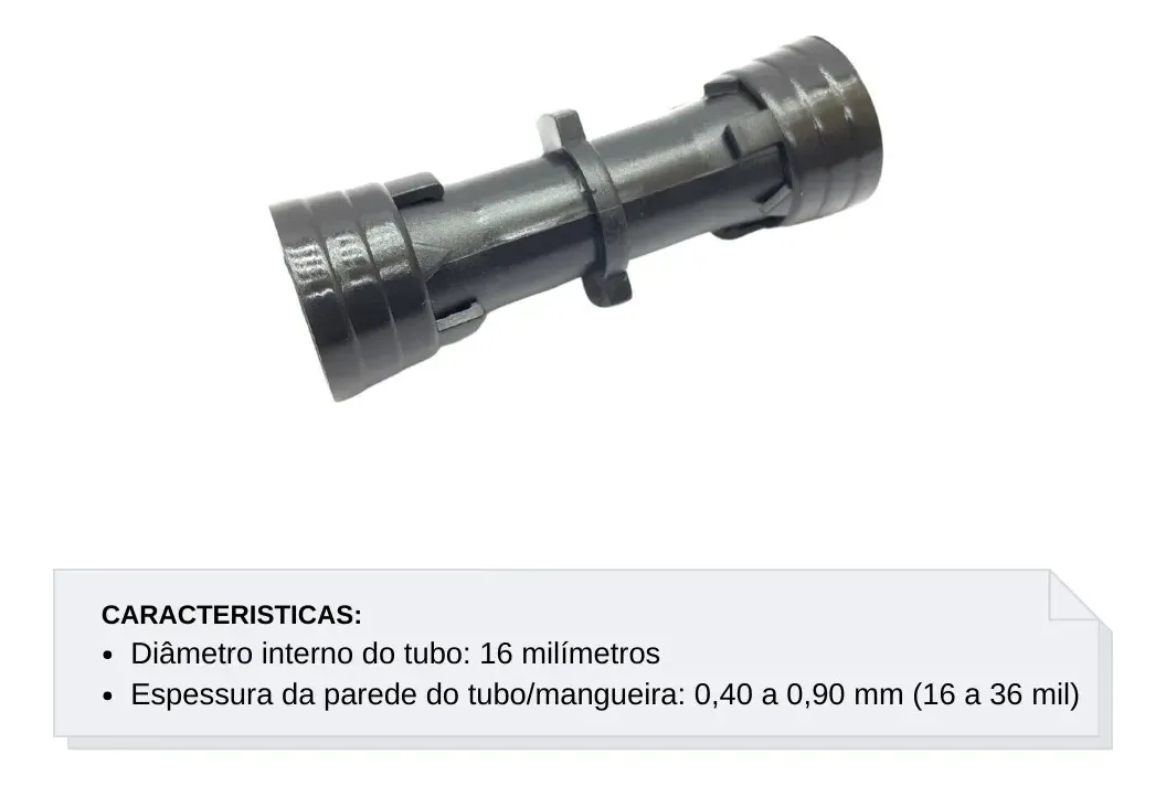 Kit União 16mm para Mangueiras - 50un