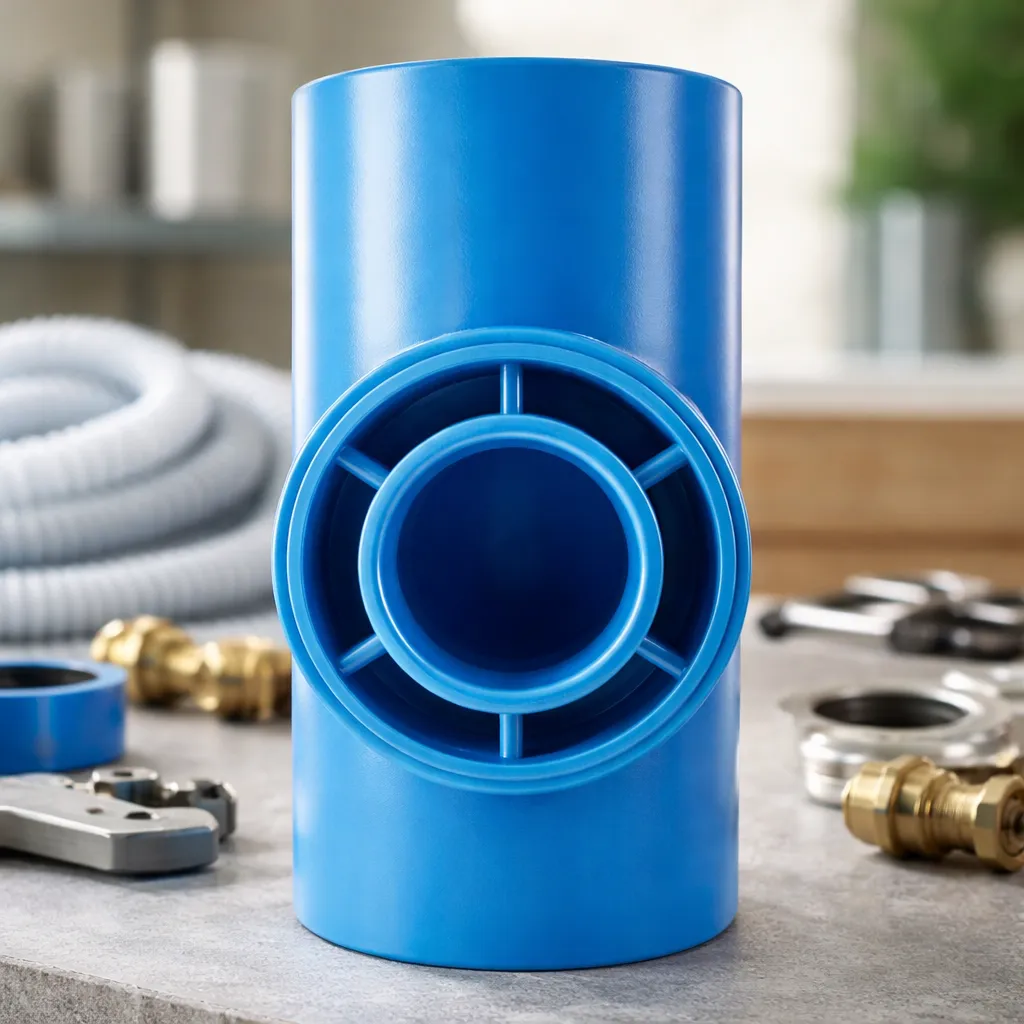 Te 100mm Azul PCV