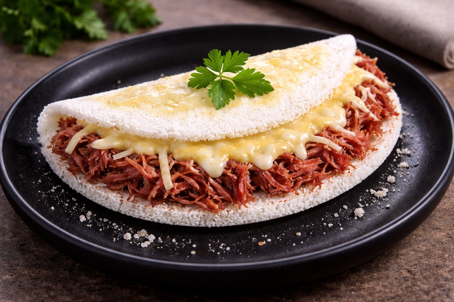 Tapioca Carne seca (Tapioca com Carne Seca & Queijo)