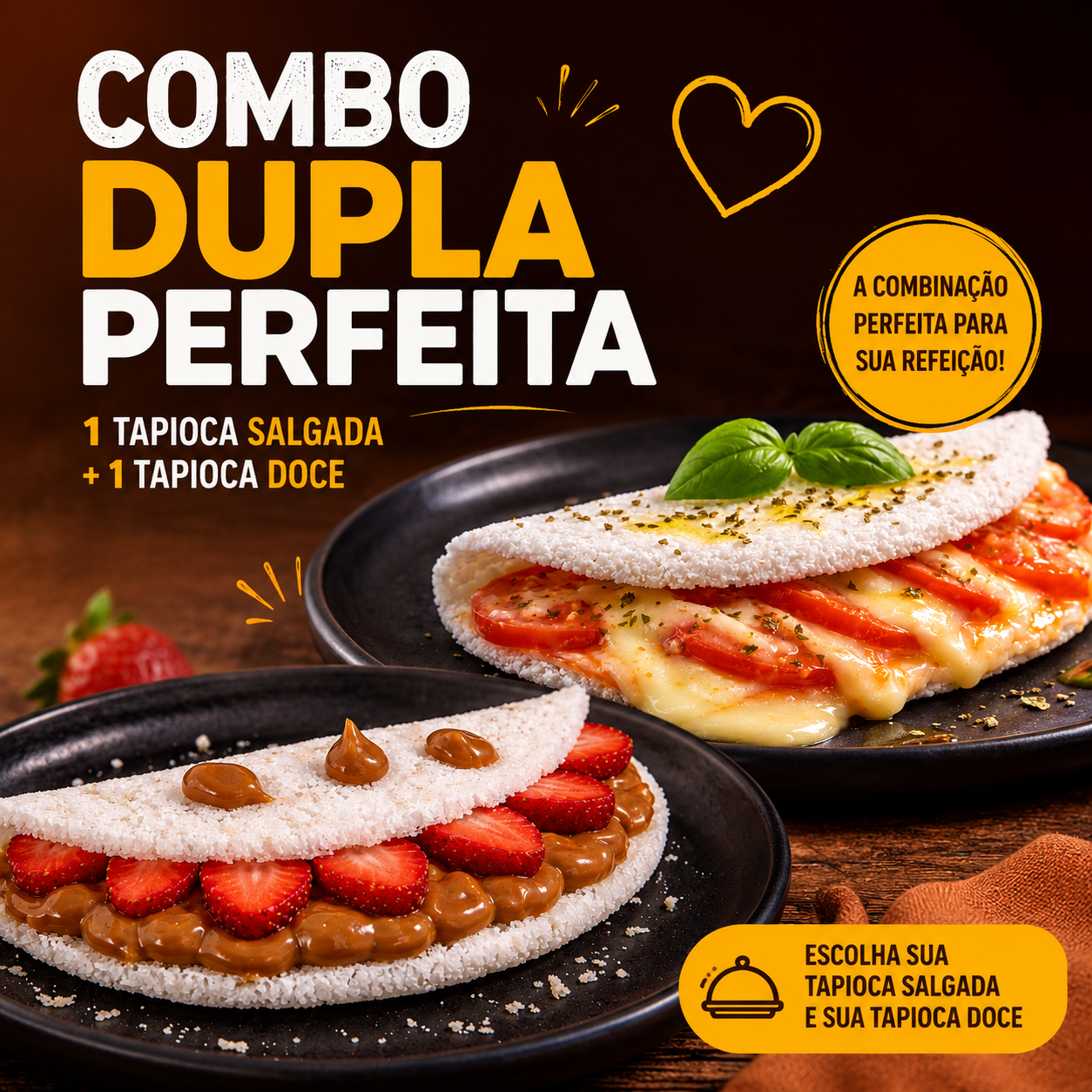 Combo dupla Perfeita ( sabor doce + sabor salgado)