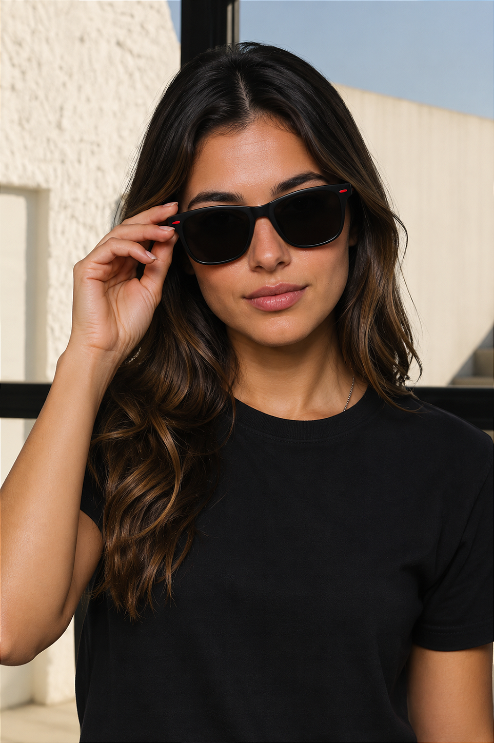 Óculos de sol Agent preto - unissex