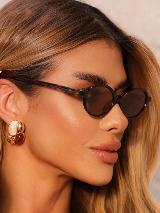 Óculos de sol Future marron camuflado - acetato