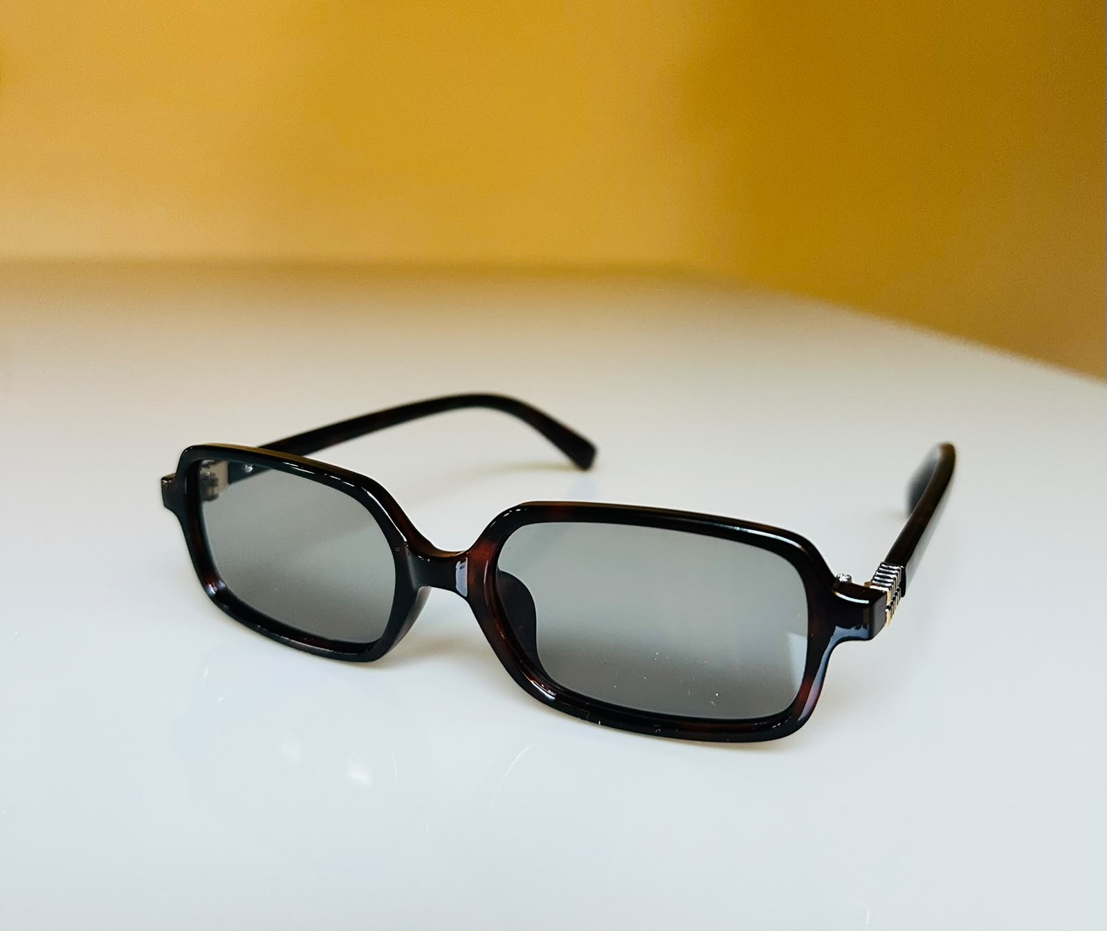 Óculos de sol Austri retangular marron camuflado - acetato