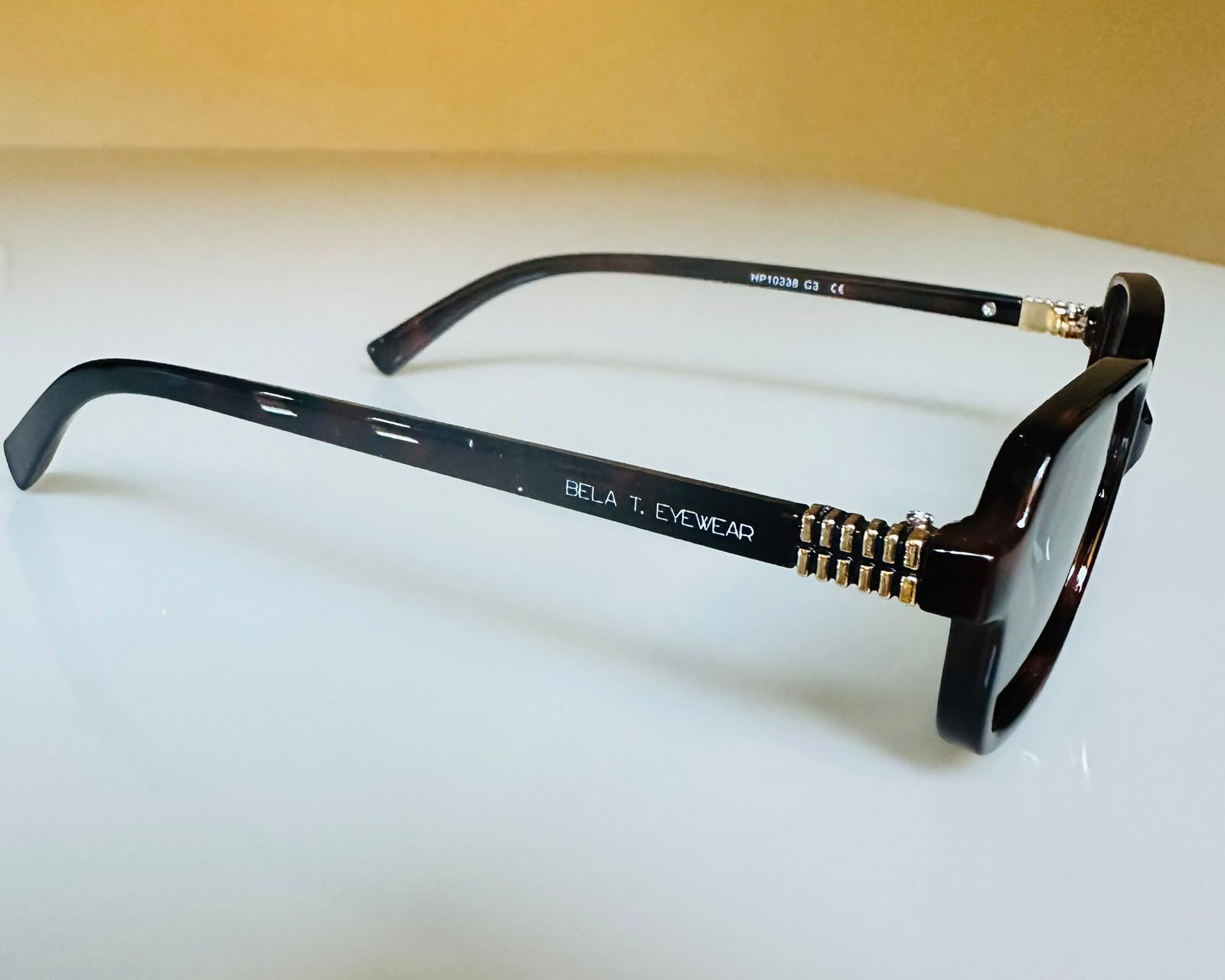 Óculos de sol Austri retangular marron camuflado - acetato