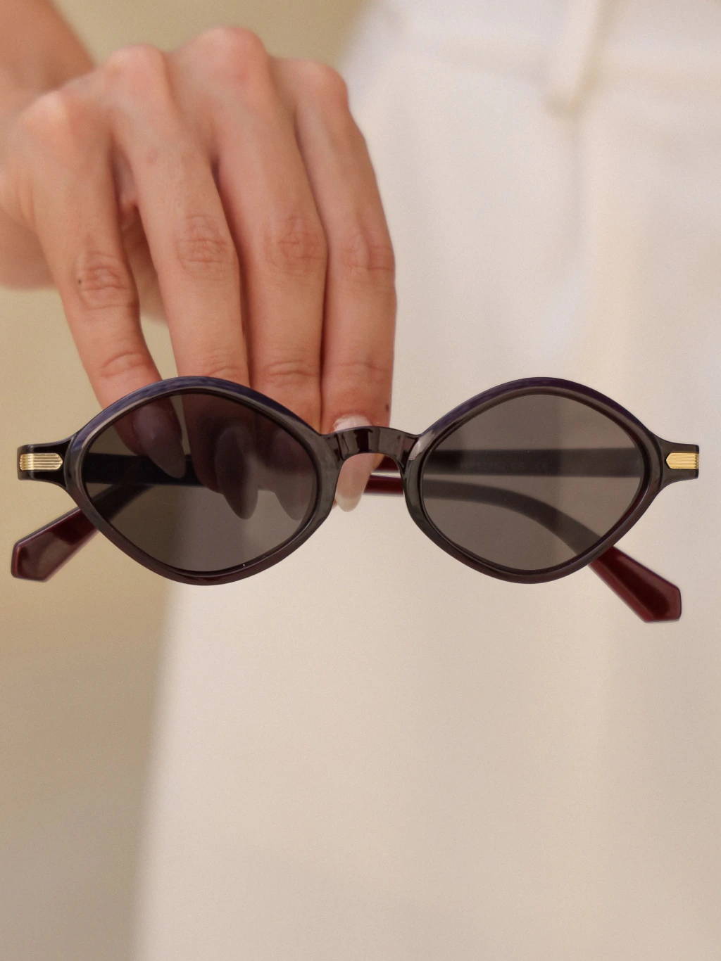 Óculos de sol Concept bordô preto - acetato