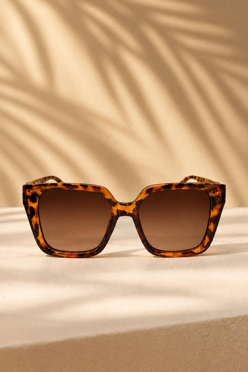 Óculos de sol premiun Bia marron camuflado - acetato