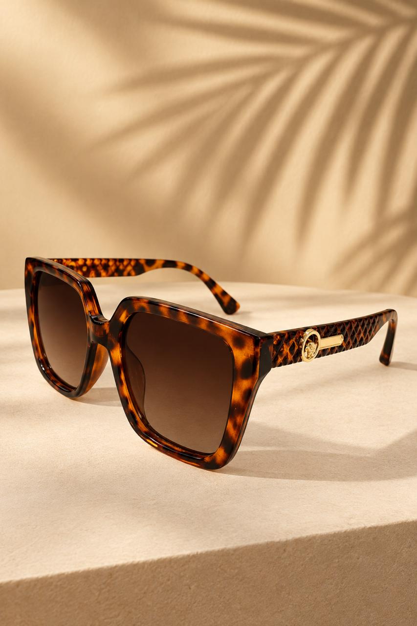 Óculos de sol premiun Bia marron camuflado - acetato