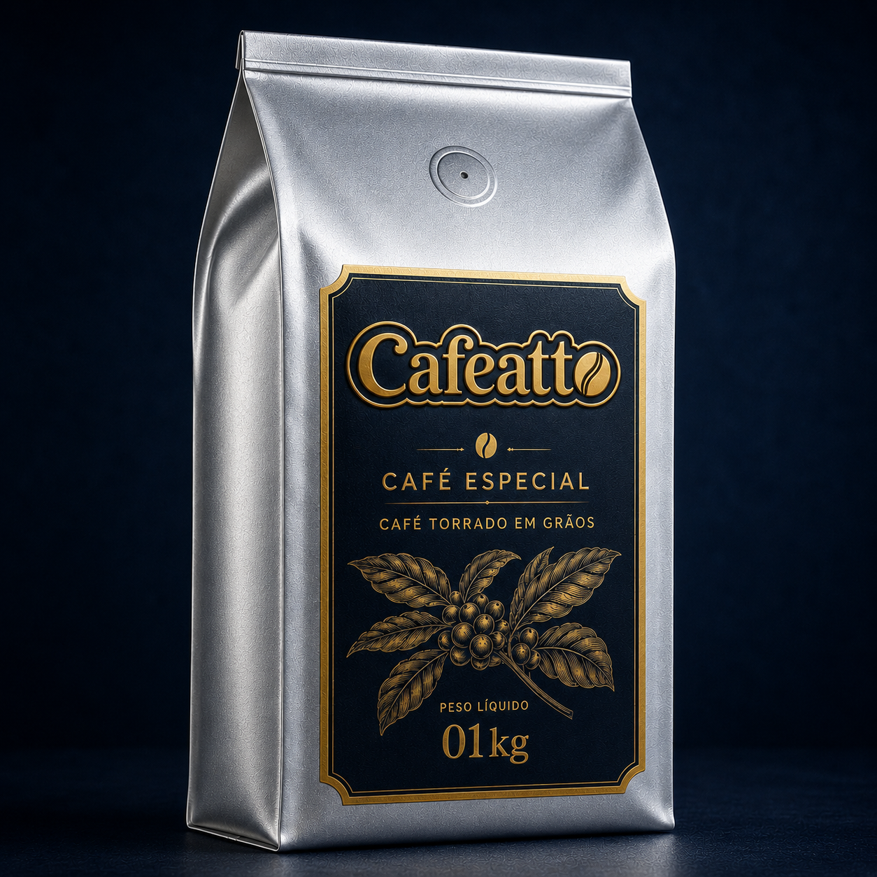 Café em grãos torrado CAFEATTO 01 kg