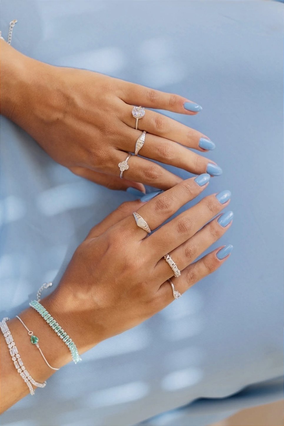 Pulseira Riviera Prata 925 – Pedras Corte Retangular