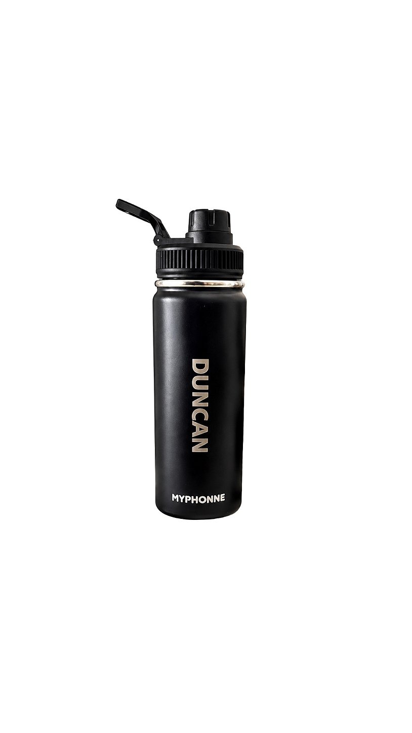 Garrafa Térmica MyPhonne 570ml Personalizável. Cor preto.