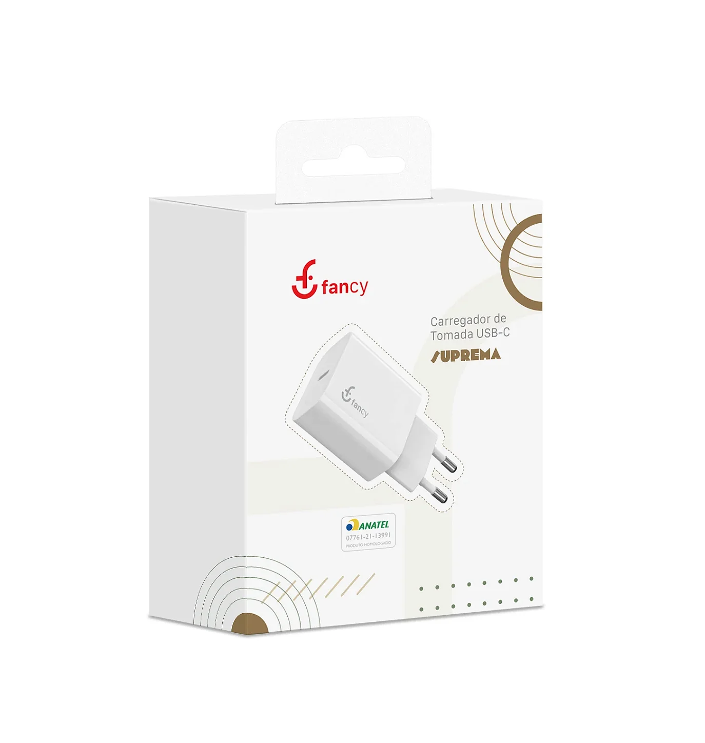 Carregador Tipo C 20W Fancy Branco