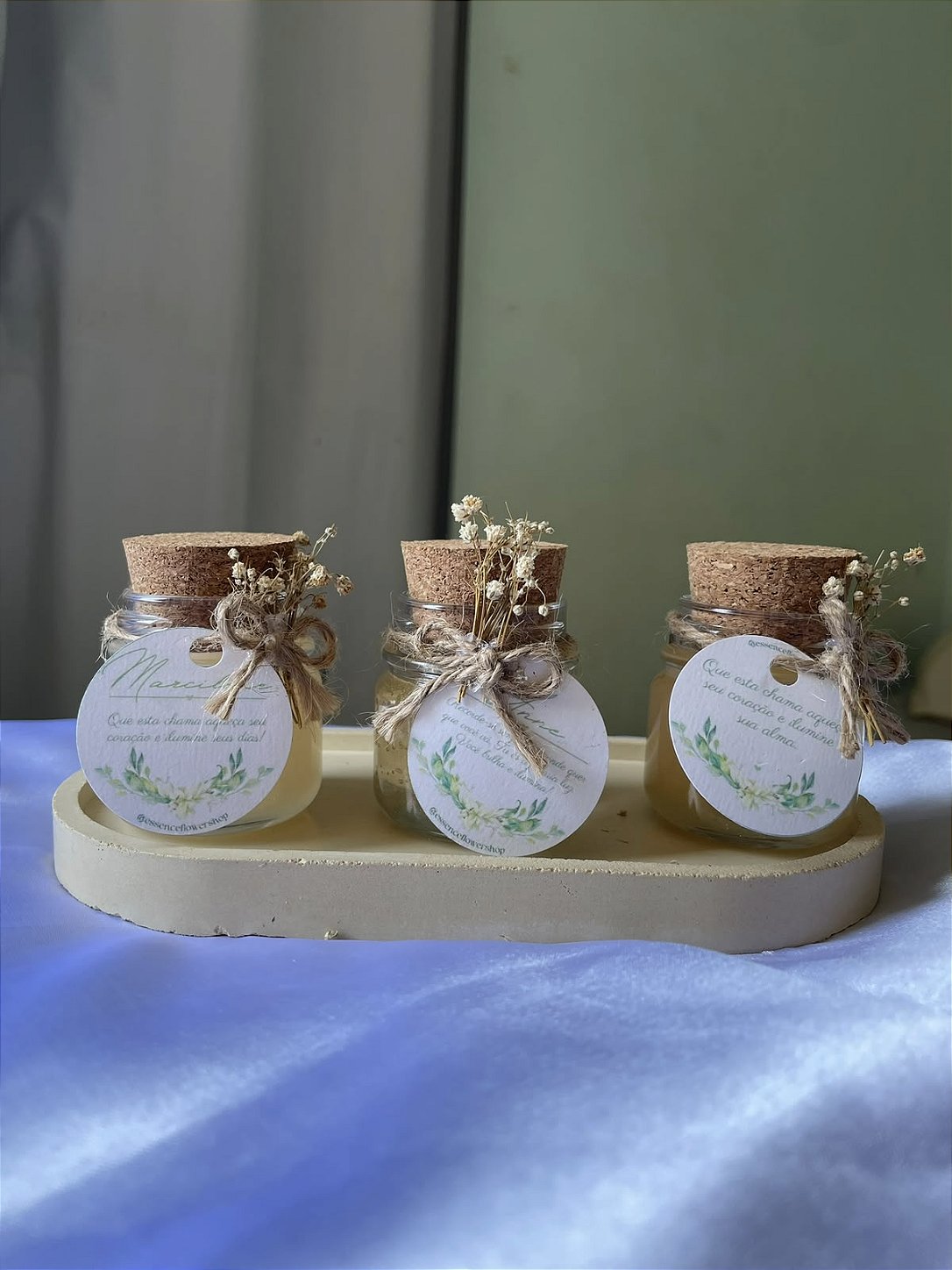 Vela Mini Pote Geleinha Decorativa