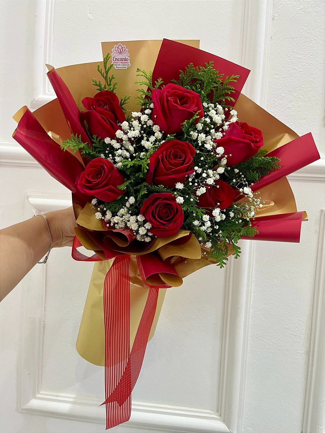 Buquê frave 7 rosas