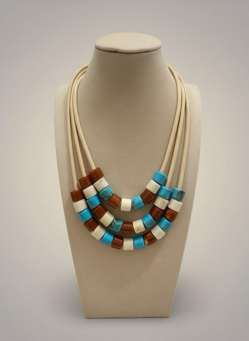 Colar Resina Multicolorido Mel's Accessories