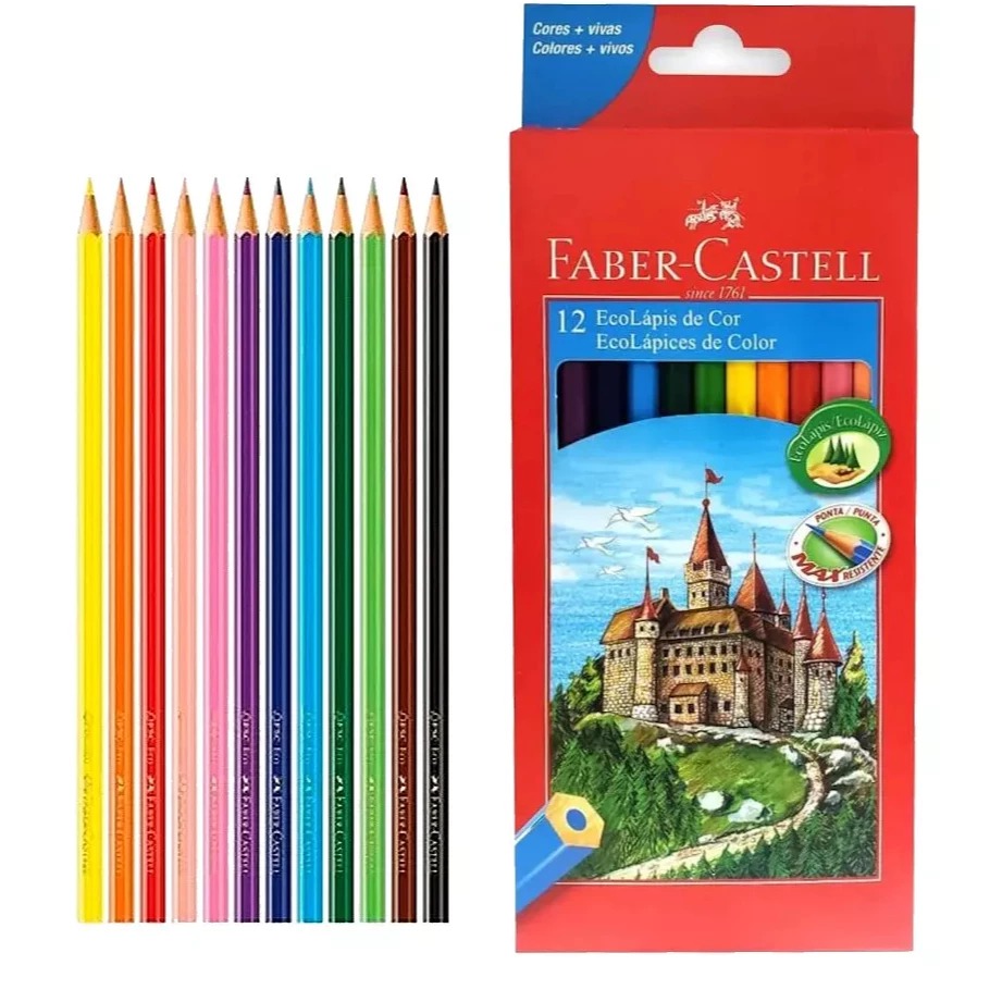 Lápis de Cor 12 Cores Faber-Castell