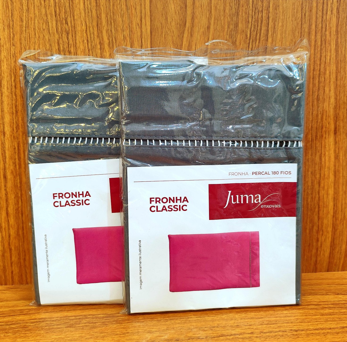 Fronha Avulsa Juma Classic Percal 180 Fios com Ponto Palito