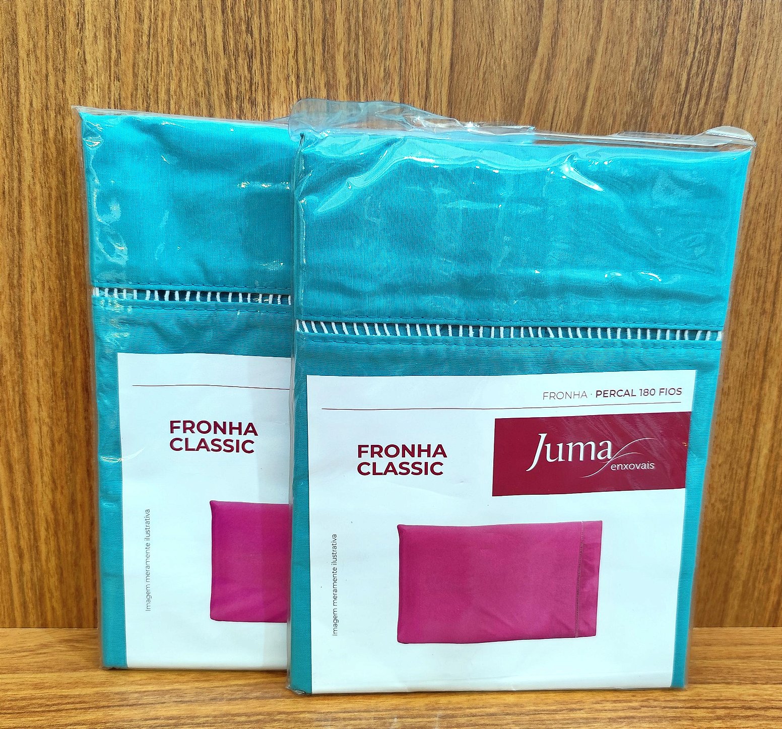 Fronha Avulsa Juma Classic Percal 180 Fios com Ponto Palito