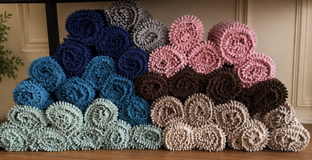 Tapete para Banheiro Antiderrapante Dallas 50x70 cm — Várias Cores
