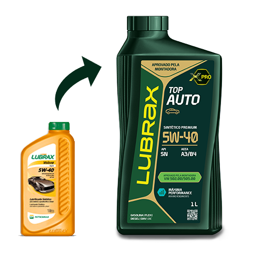 LUBRAX TOP AUTO 5W-40 502/505 SINTÉTICO PREMIUM