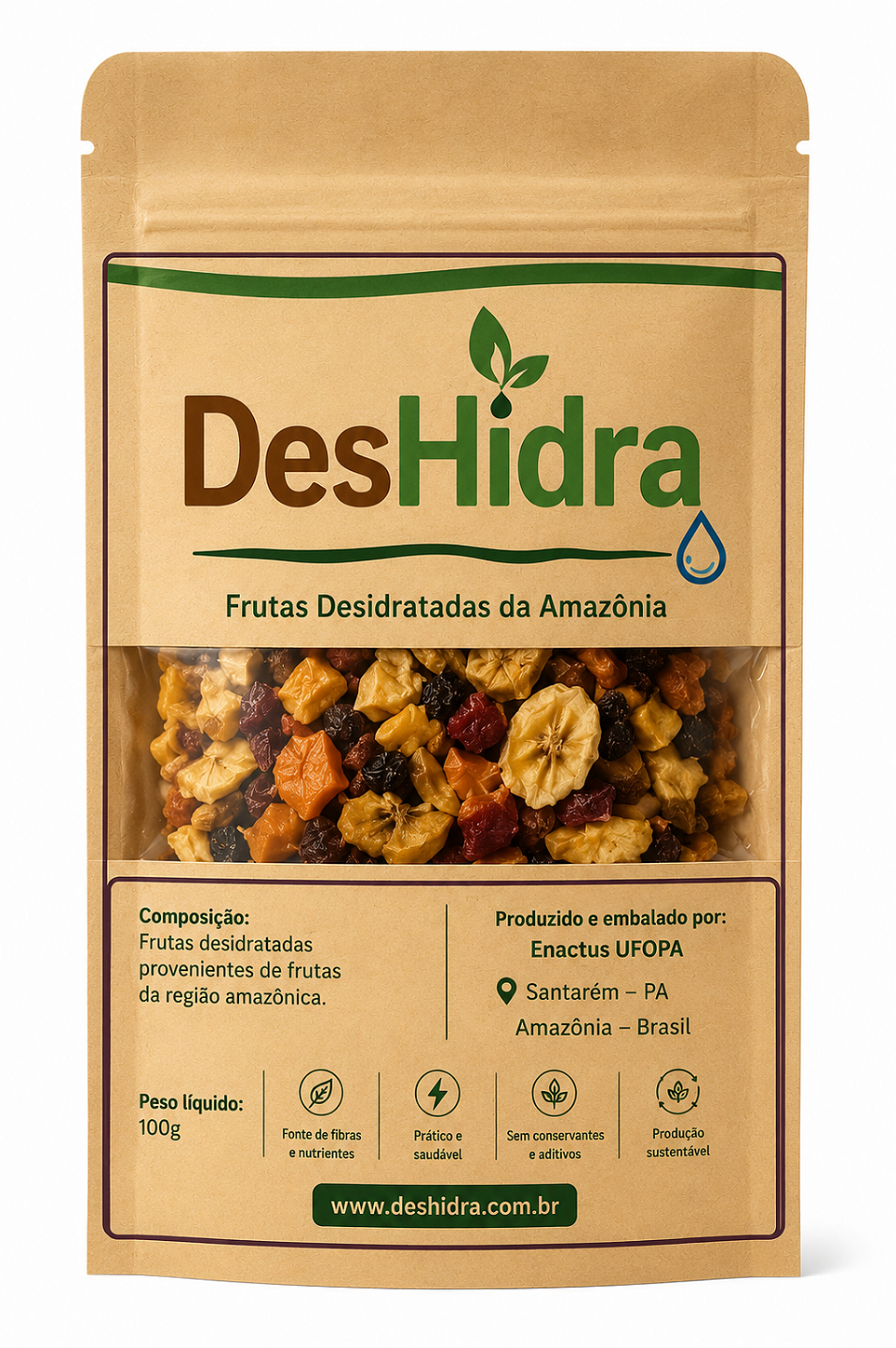 Mix de frutas desidratadas