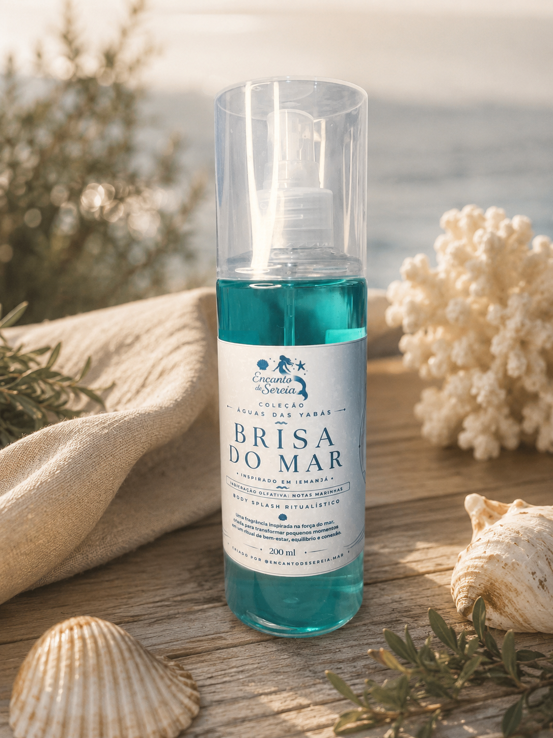 Body Splash Ritualístico Brisa do Mar | Iemanjá | 200 ml